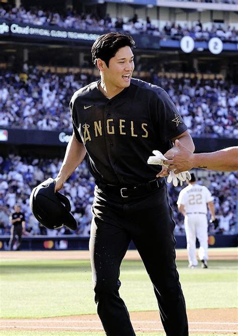 Shohei Ohtani at the MLB All-Star baseball game on July 19, 2022, at ...