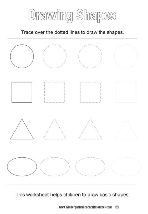 Basic Shapes Worksheets