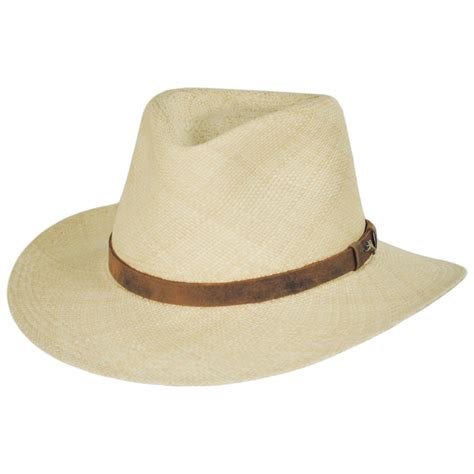 Tommy Bahama Leather Band Panama Straw Outback Hat Panama Hats