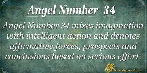 Angel Number 34 Meaning - Guidance By The Angels - SunSigns.Org