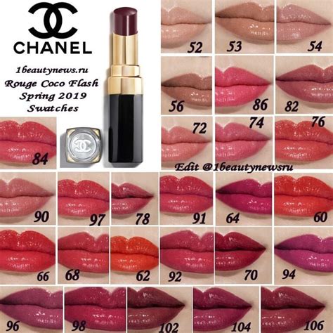 Chanel Rouge Coco Flash Lipstick Swatches