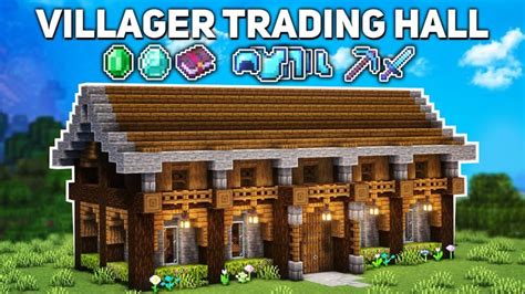 Minecraft: Villager Trading Hall Tutorial (how to build) in 2024 ...