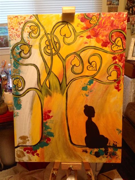 The Bodhi Tree I by k2b Bodhi Tree, Artsy Fartsy, Painting, Painting Art, Paintings, Painted ...