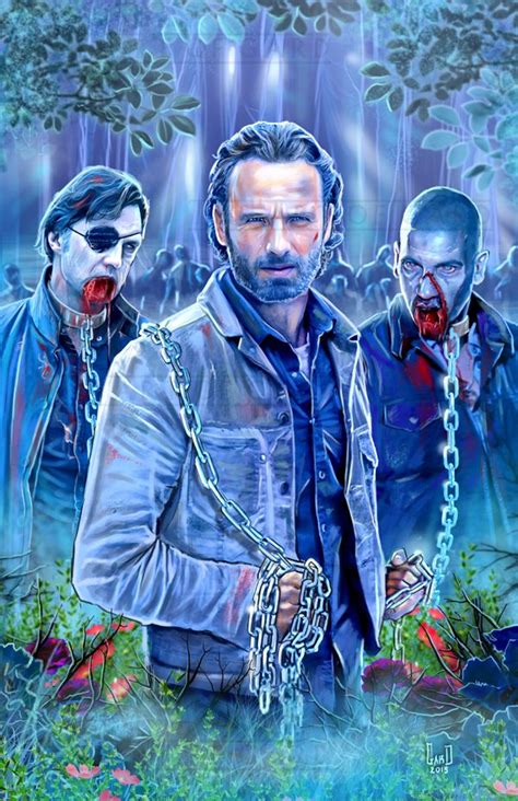 "Rick's Chains" The Walking Dead Digital Drawing from The Art of Gard | Walking dead fan art ...