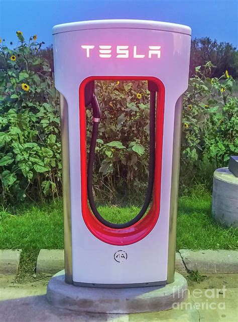 Tesla Destination Charger Photograph by Tony Baca - Pixels