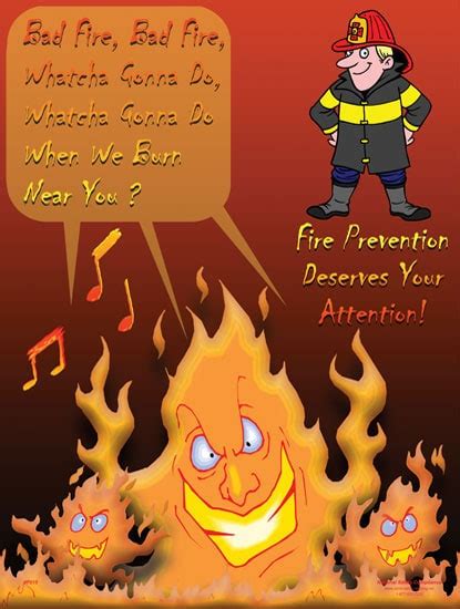 Fire Prevention Deserves Your Attention Poster - Osha Safety Manual