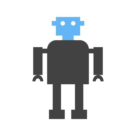 Robotics Glyph Blue and Black Icon 10898003 Vector Art at Vecteezy