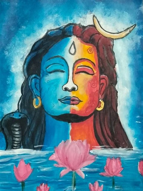 ADIYOGI: LORD SHIVA Painting by Darshan K.