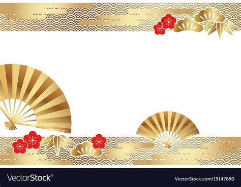 A japanese new years card template Royalty Free Vector Image