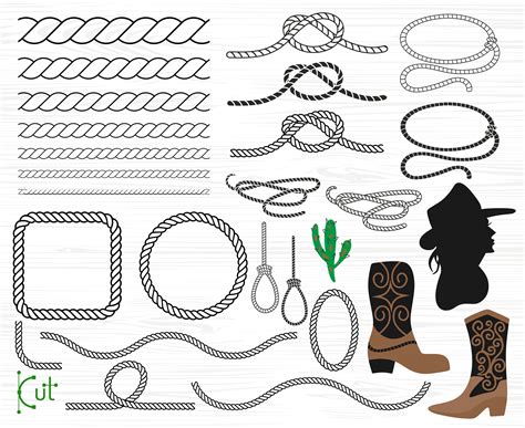 Lasso Svg Lasso Rope Svg Cowboy Lasso Svg Cowboy Boots Svg Rope Svg Cowgirl Svg Rope Frame Svg ...