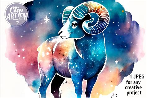 Aries Zodiac Sign Image Printable Design Graphic by clipArtem · Creative Fabrica