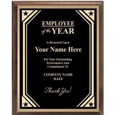 Corporate Plaques | Employee Of The Year Recognition Plaque