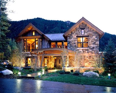 A warm yet contemporary mountain feel in a Colorado home | Colorado ...