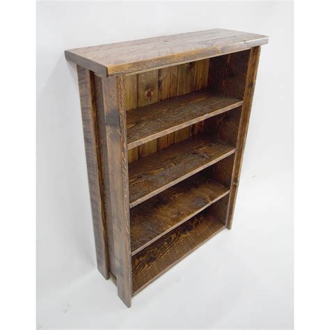 Rustic Wooden Bookshelf With Adjustable Shelves | Four Corner Furniture | Bozeman MT