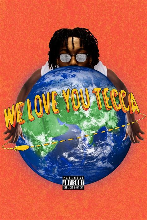 the album cover art for we love you teca, featuring an image of a man ...