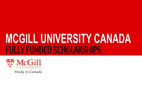 McGill University Scholarships 2024