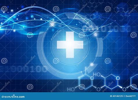 Abstract Blue Medical Background Stock Illustration - Illustration of hospital, data: 43146125