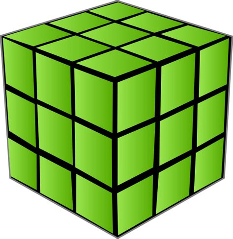 Cube clipart green, Cube green Transparent FREE for download on ...