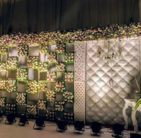 Green backdrop | Wedding decor photos, Wedding stage decorations ...