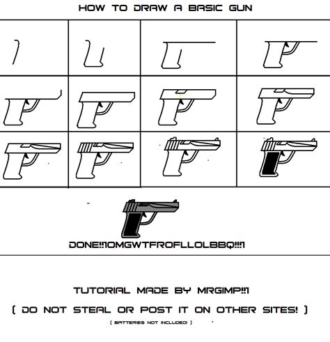 Gun Drawing Step By Step : Machine Gun Drawing Tutorial Step By Step Für Android | Boddeswasusi