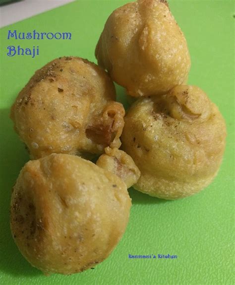 Mushroom Bhaji - Kanmani's Kitchen