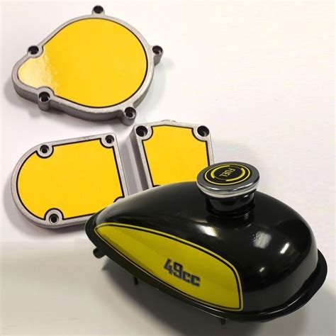 Motorized 2-Stroke Bicycle Gas Tank & Engine Decal Detailing Mega Kit