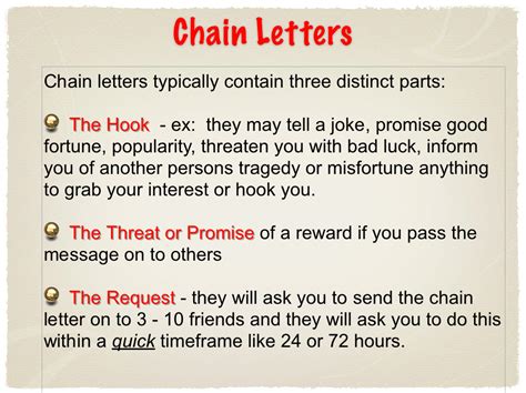 Chain Letter - Lower School Tech Tools & Help Guides: