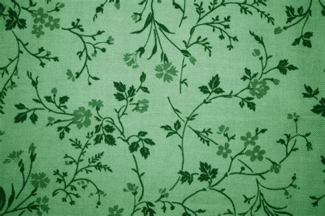 Green Floral Print Fabric Texture Picture | Free Photograph | Photos Public Domain