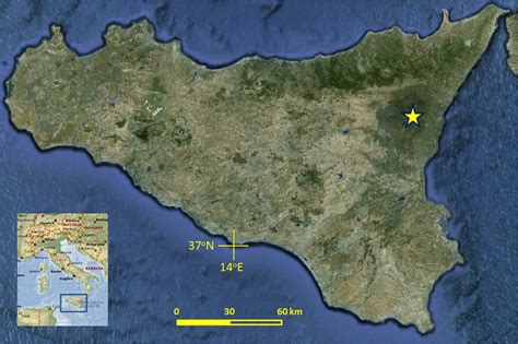 Mount Etna World Map