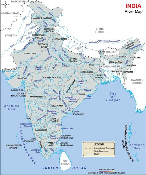 √ River Narmada On Map Of India