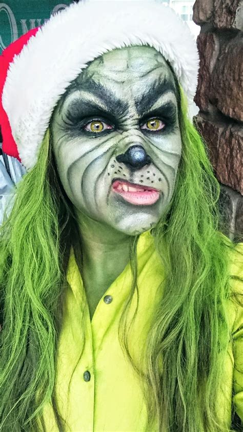 The Grinch Whoville Makeup Realistic | Creepy halloween makeup, The ...