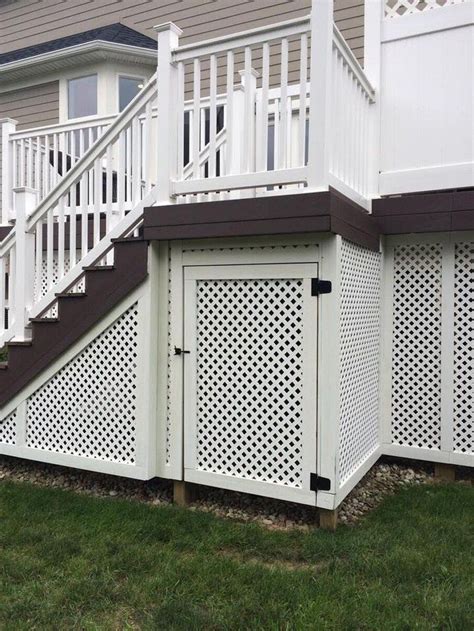 40 Deck Skirting Ideas - Lattice, Alternatives and DIY Designs | House with porch, Outdoor ...