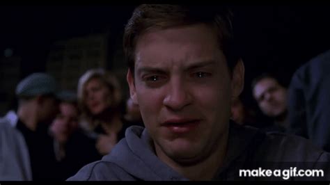 Tobey maguire crying on Make a GIF