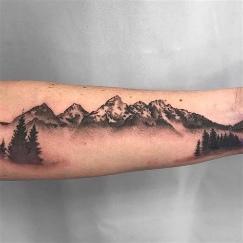 Image result for mountain outline tattoo | Tattoos, Tattoos and piercings, Leaf tattoos