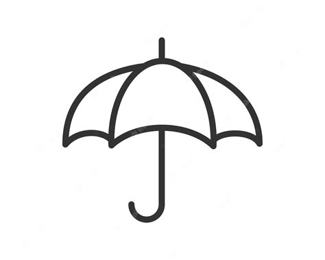 Premium Vector | Umbrella icon vector rain protection concept for ...