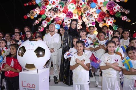 Sheikha Moza unveils ‘Come Together’ artwork - Read Qatar Tribune on ...