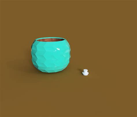 Low Poly ZigZag Planter by Taptic Digital | Download free STL model | Printables.com