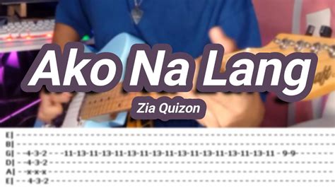 Ako Na Lang |©Zia Quizon |【Guitar Cover】with TABS - YouTube