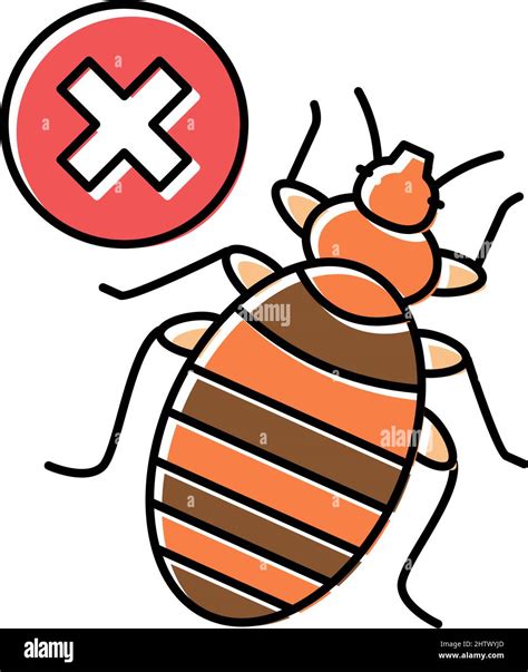 bed bug treatment color icon vector illustration Stock Vector Image & Art - Alamy