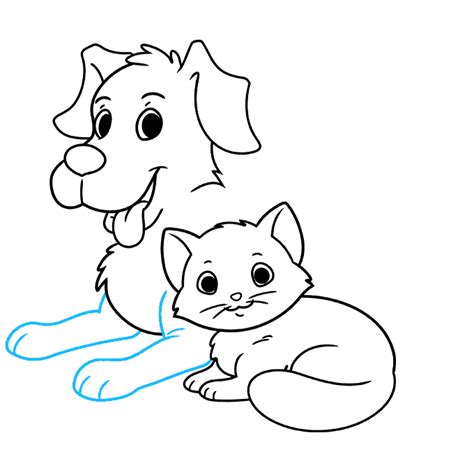 How to Draw a Cat and Dog - Really Easy Drawing Tutorial