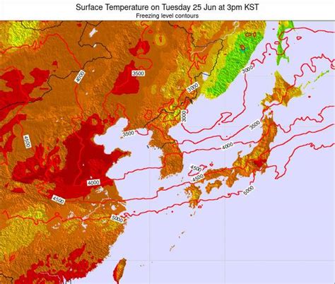 North Korea Climate Map