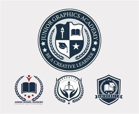 Academy school collage logo design badge 21892229 Vector Art at Vecteezy