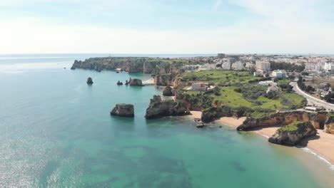 Coastline along Lagos, Algarve Free Stock Video Footage Download Clips Holidays
