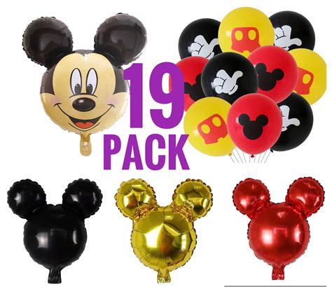 Mickey Mouse Balloons Birthday party balloon pack | Etsy