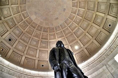 Inside the Jefferson Memorial in Washington, DC