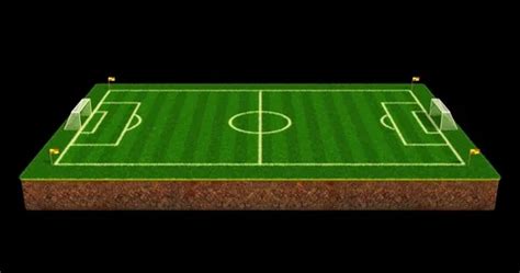 3d animation of a soccer field with alp... | Stock Video | Pond5