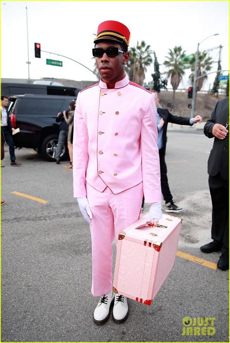 Tyler the Creator Wears Pink Bellhop Outfit to Grammys 2020: Photo ...