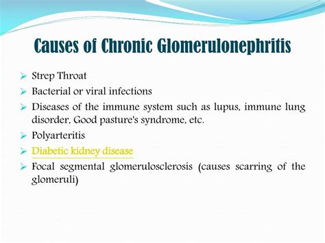 PPT - Chronic Glomerulonephritis: Symptoms, Causes and Treatment. PowerPoint Presentation - ID ...