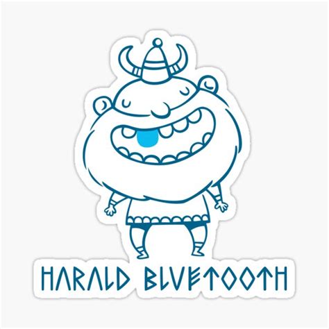 "Harald Bluetooth! The famous viking" Sticker for Sale by monikko ...