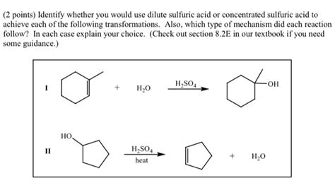 Solved (2 points) Identify whether you would use dilute | Chegg.com